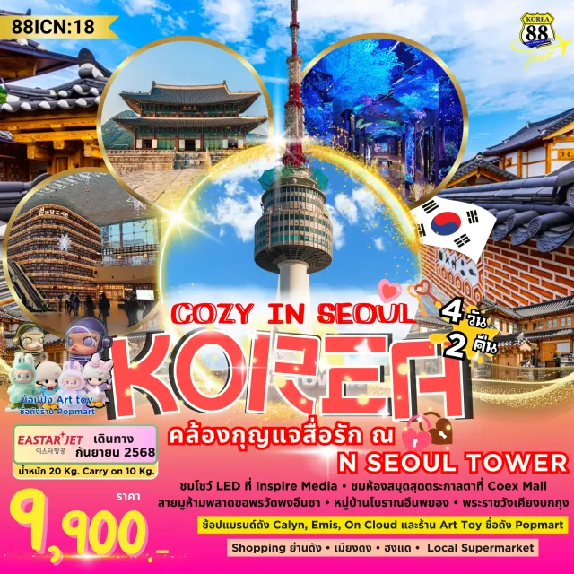 ทัวร์เกาหลี โซล ฮงแด เคียงบกกุง 4 วัน 2 คืน
